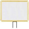 Lavi Industries , Horizontal Fixed Sign Frame, , 11" x 14", Unslotted, Gold 50-1131F7H/GD